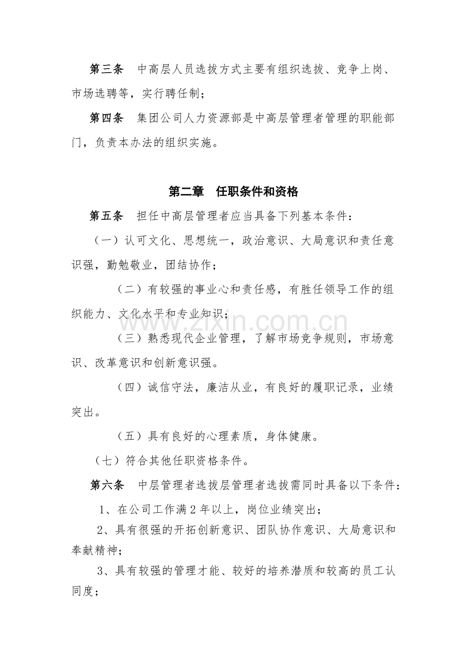 集团公司中高层管理者培养选拔和任用管理办法.doc_第2页