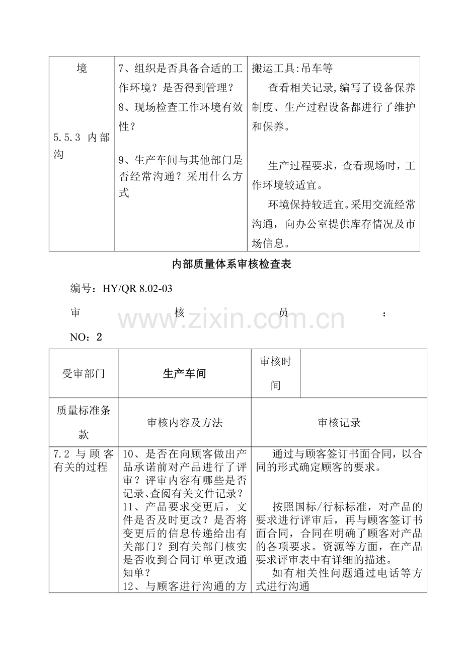 内审审核检查表生产车间.doc_第2页