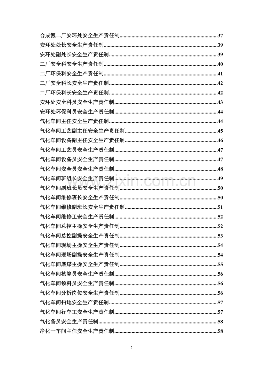 煤化工公司甲醇分厂安全生产责任制.doc_第2页