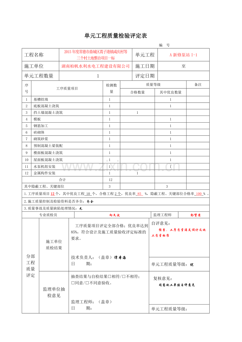 A新修泵站单元评定表.doc_第2页