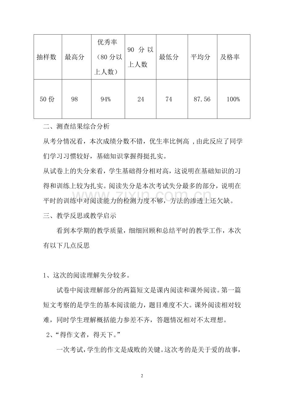 五年级语文上册期末试卷分析报告.doc_第2页