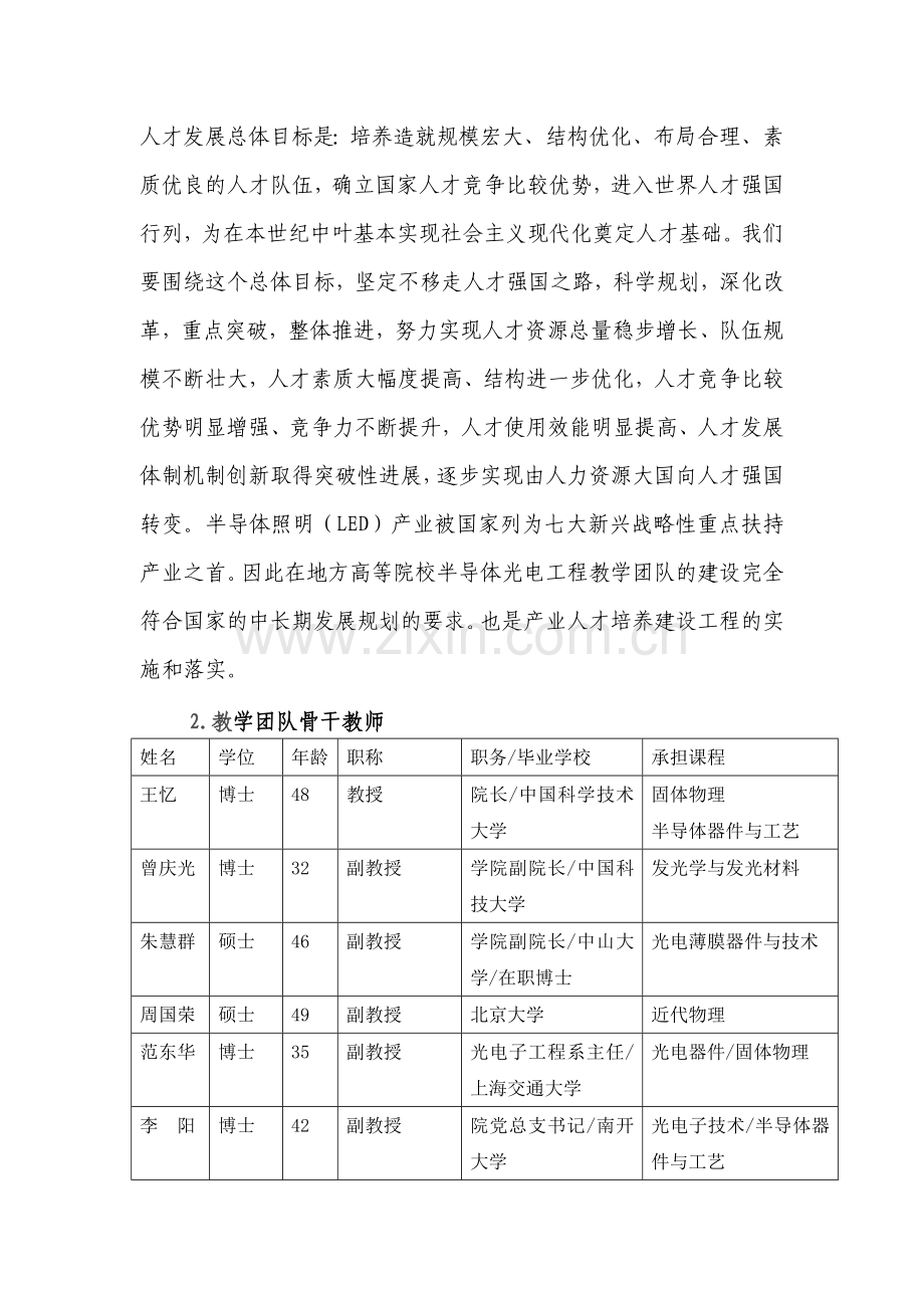 五邑大学半导体光电LED绿色光源教学团队团队及组成1.doc_第2页