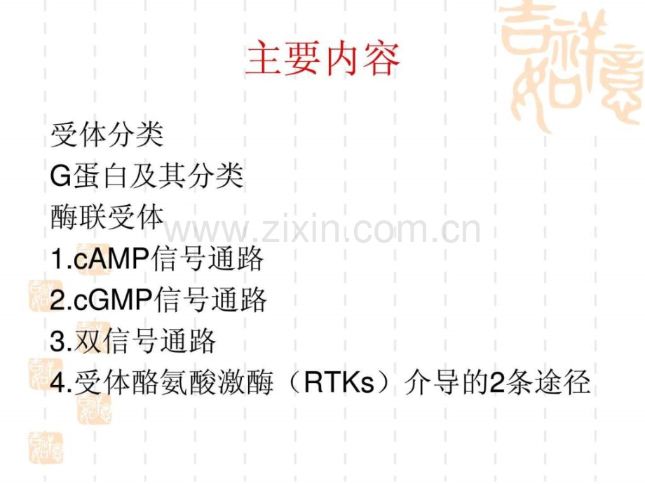 G蛋白及受体酪氨酸激酶介导的五条途径.pptx_第1页