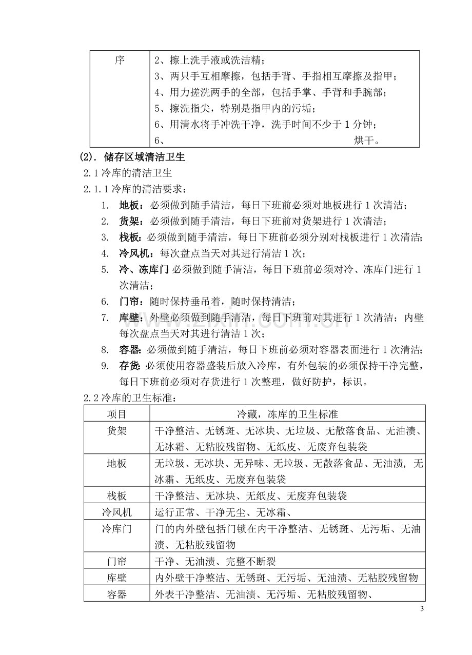 烘焙车间卫生标准化管理规定.doc_第3页