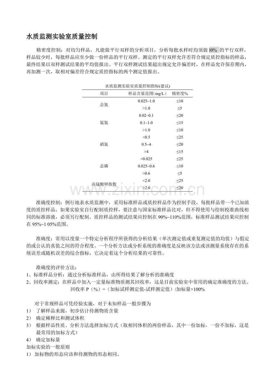 水质指标测定原理方法及注意事项.doc_第2页