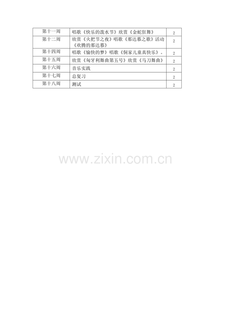 2018人教版小学四年级上册音乐教学计划.doc_第3页