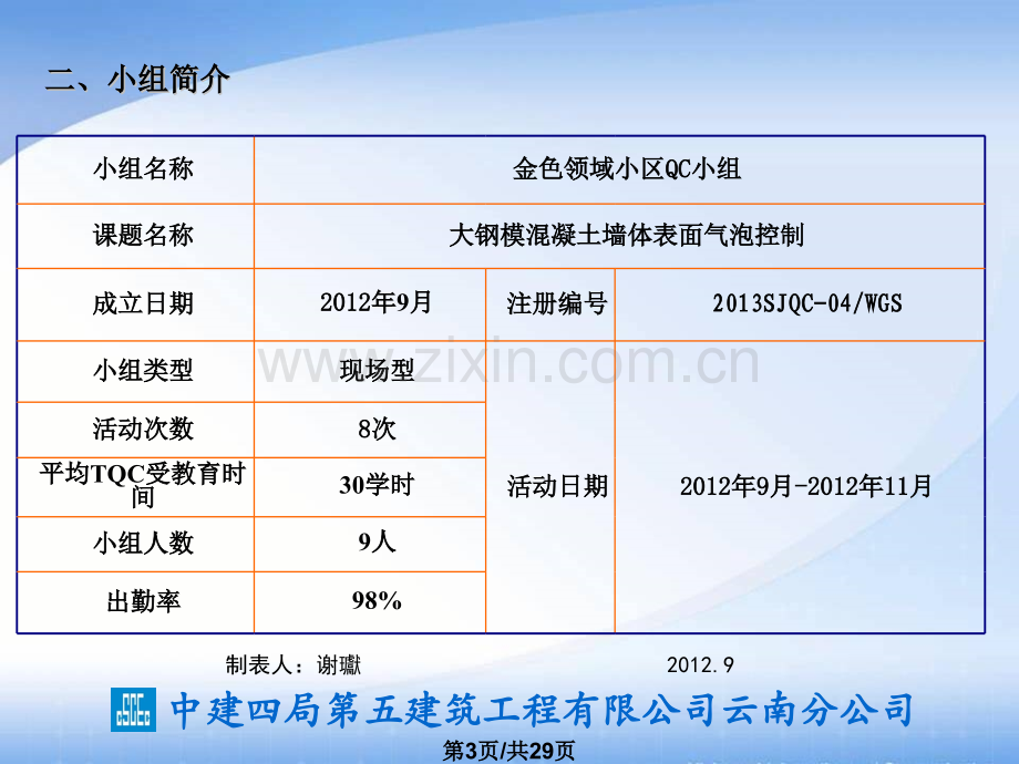 大钢模混凝土墙体表面气泡控制QC成果演示稿.pptx_第3页