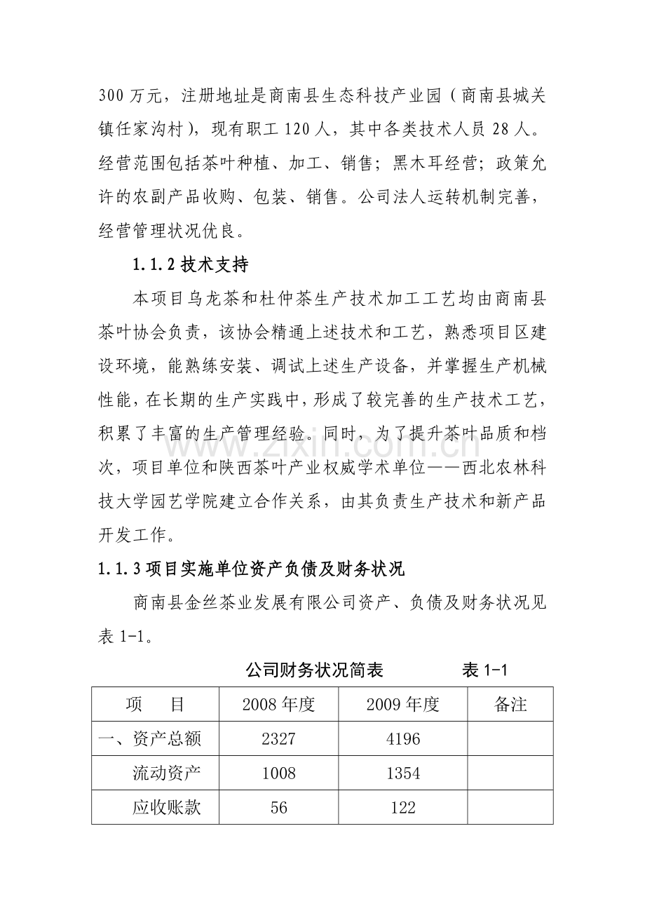 年产10万公斤茶叶加工扩建项目项目建设投资可行性研究报告.doc_第3页