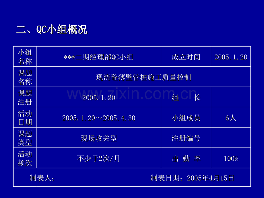 某高速公路二期工程现浇砼薄壁管桩质量控制QC成果.pptx_第2页