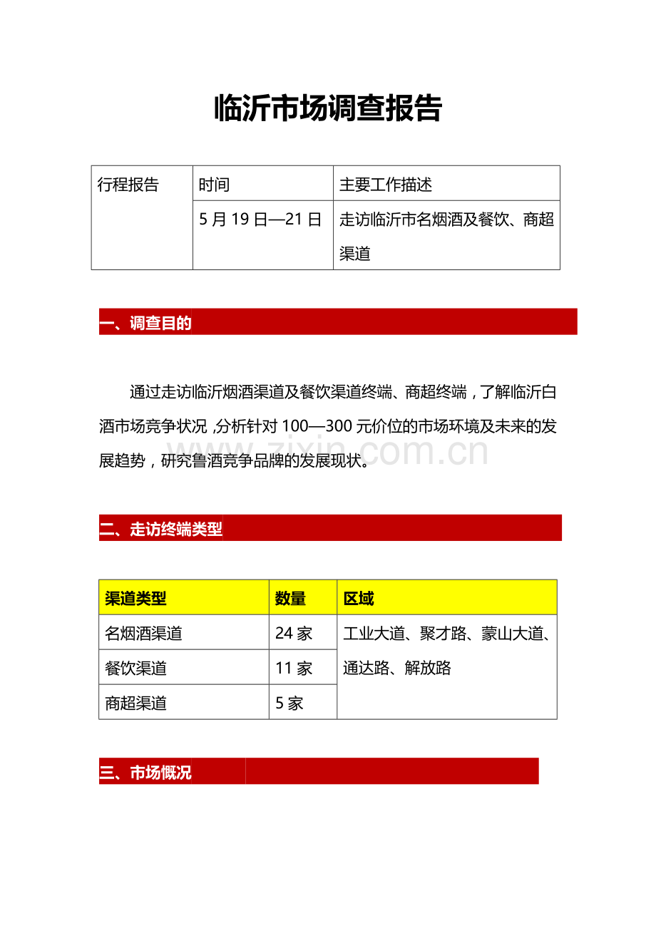 临沂白酒市场调查报告.docx_第1页