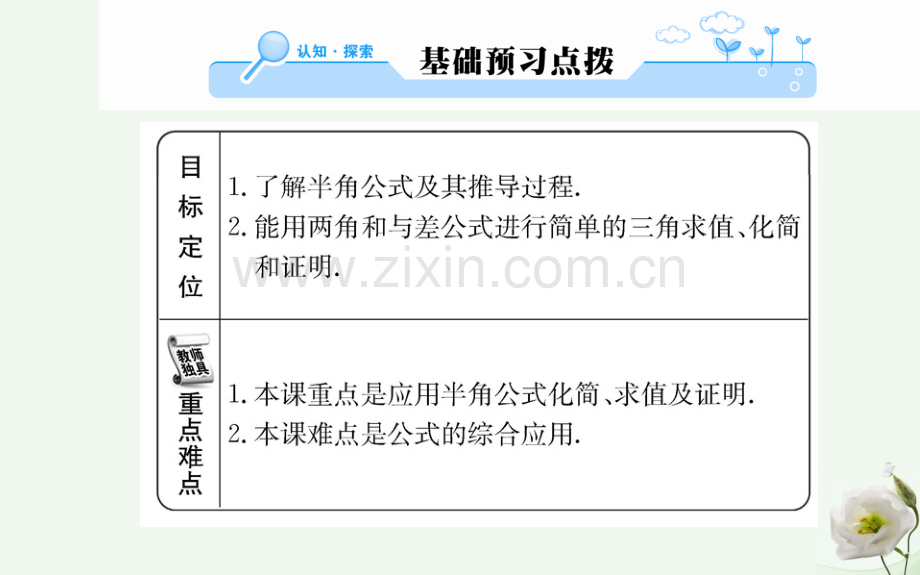 高中数学三角恒等变换32简单三角恒等变换一新人教A版必修4.pptx_第2页