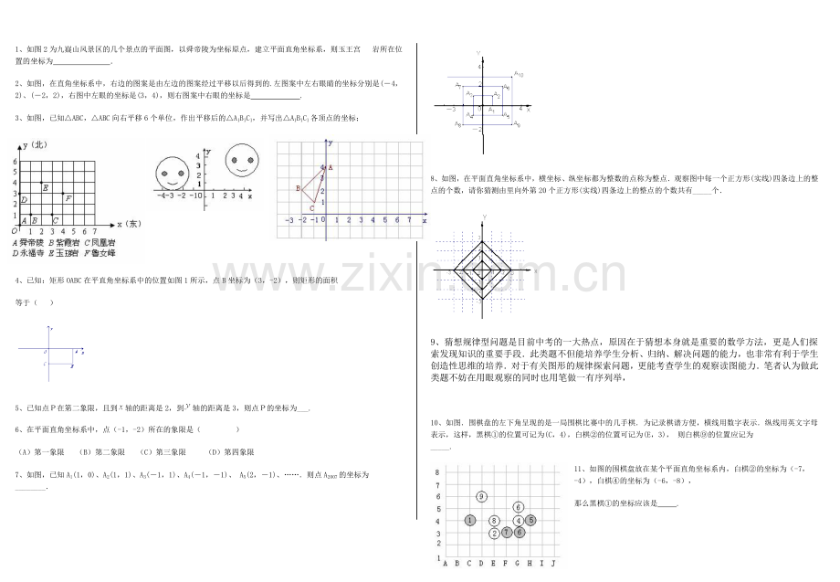 平面直角坐标系的专题应用.doc_第1页