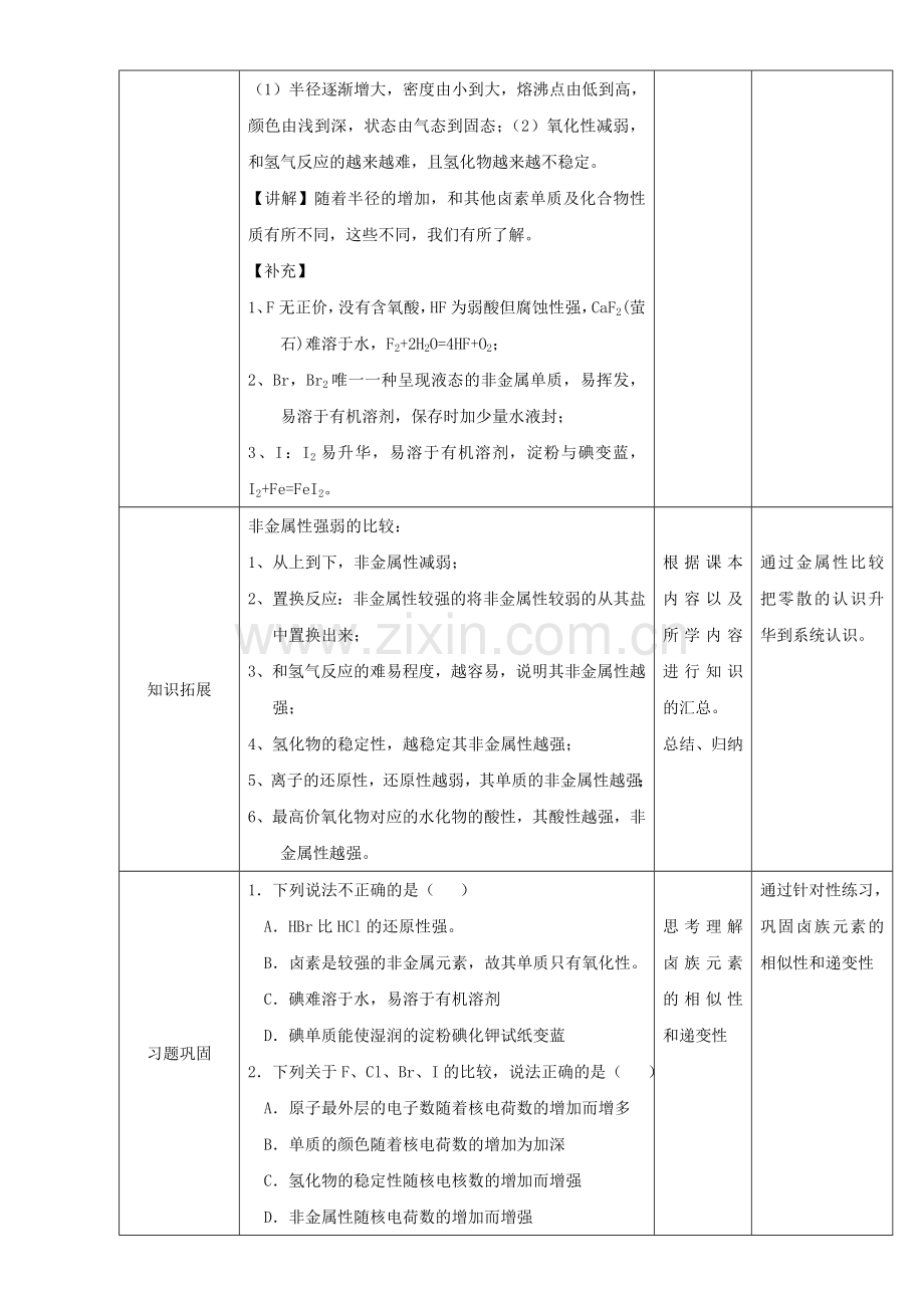 高一化学-112-元素的性质与原子结构教学设计.doc_第3页