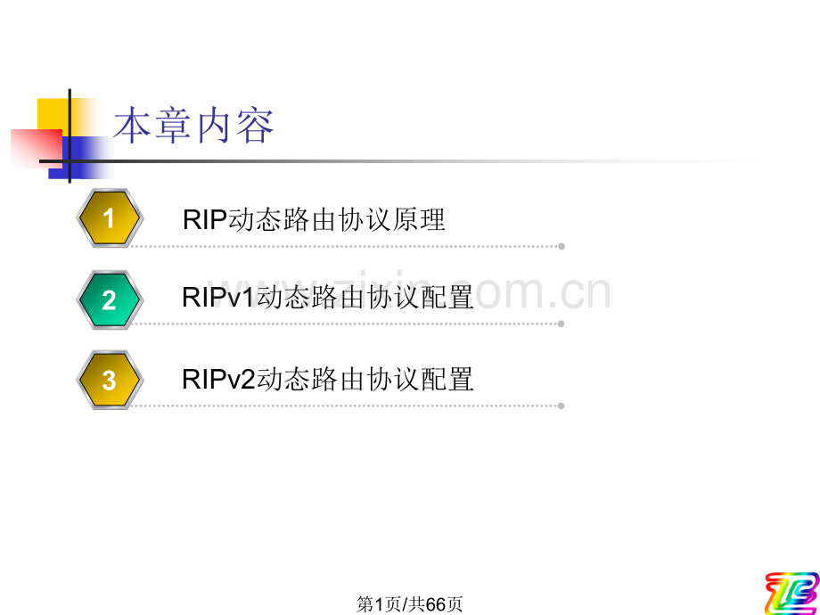 RIP动态路由协议原理与配置.pptx_第1页