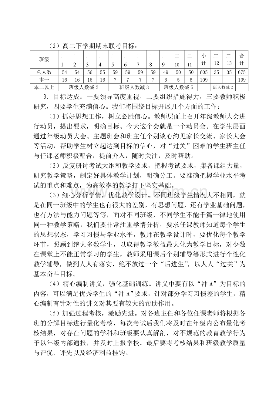 突出目标意识强化常规管理为实现高二年级各项目标而努.doc_第3页