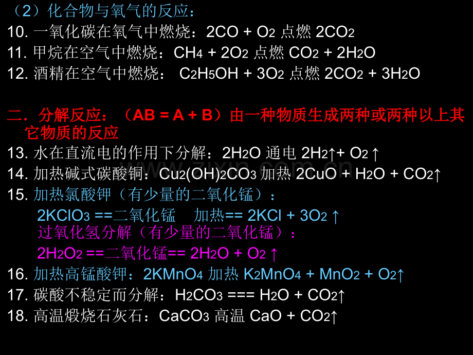 化学方程式大全汇总.pptx_第2页