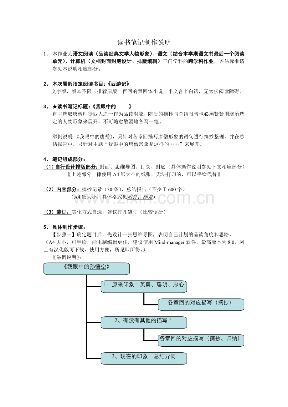 读书笔记制作说明精.doc_第1页