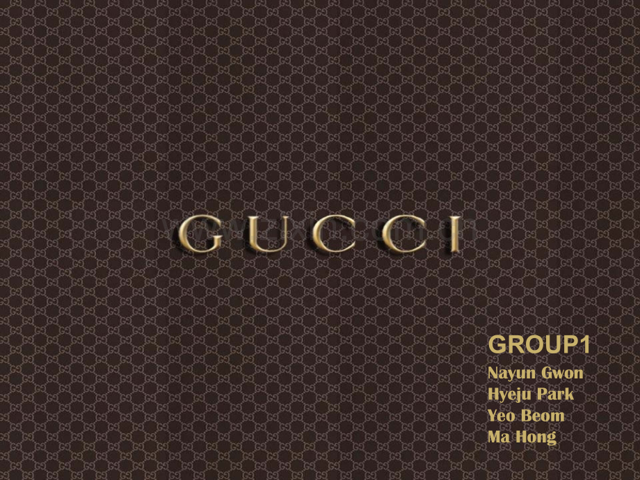 Gucci公司战略英文.pptx_第1页