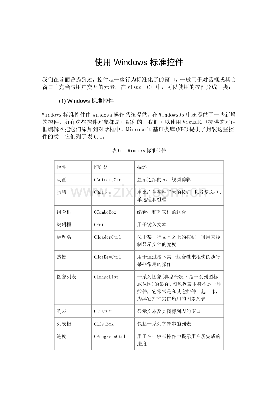 MFC控件使用详细教程.doc_第1页