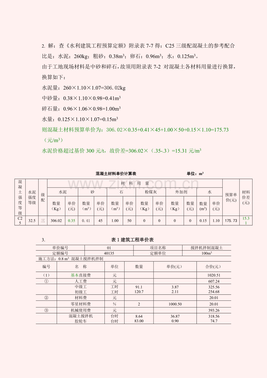 水利工程造价与招投标考试试卷6参考答案精.doc_第3页