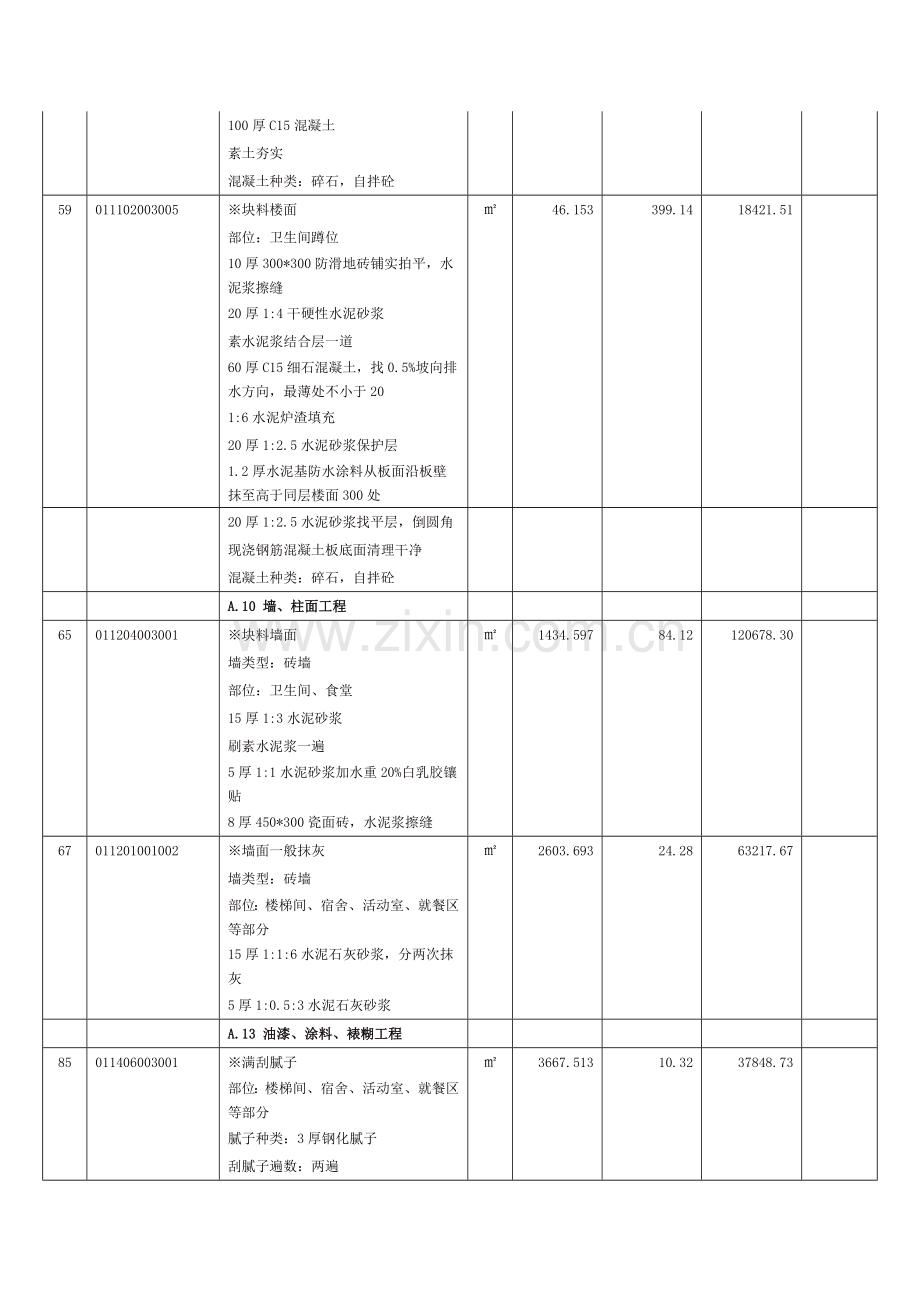 主要项目清单综合单价公布.doc_第3页