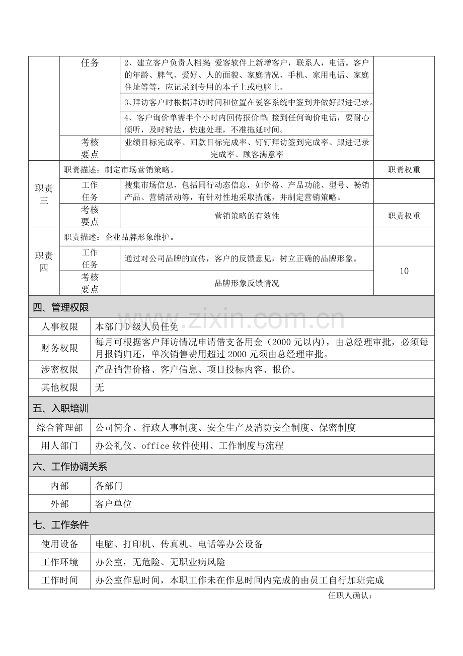 岗位职责销售部.doc_第2页