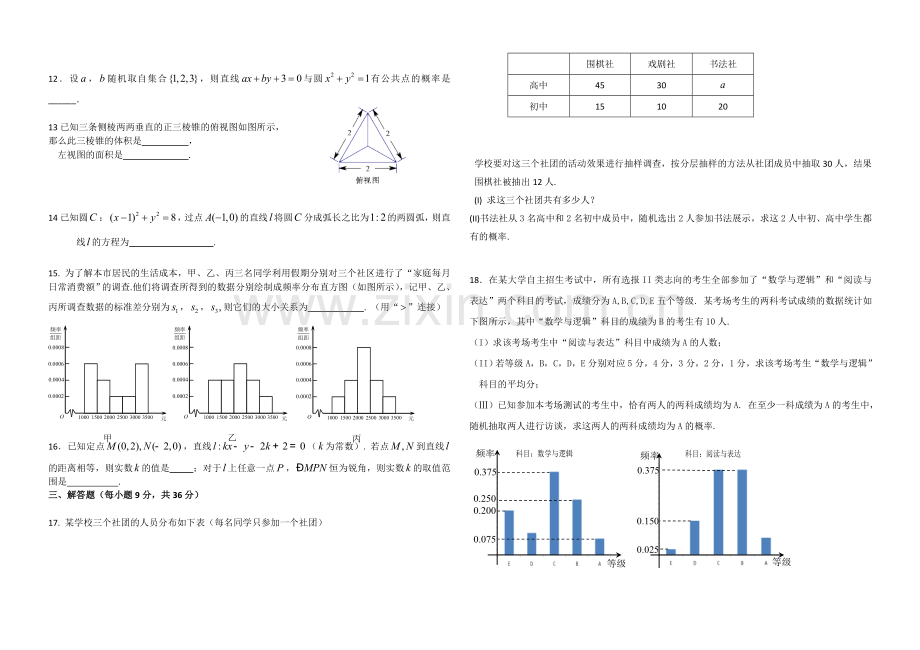 必修二必修三模块检测试题.doc_第2页