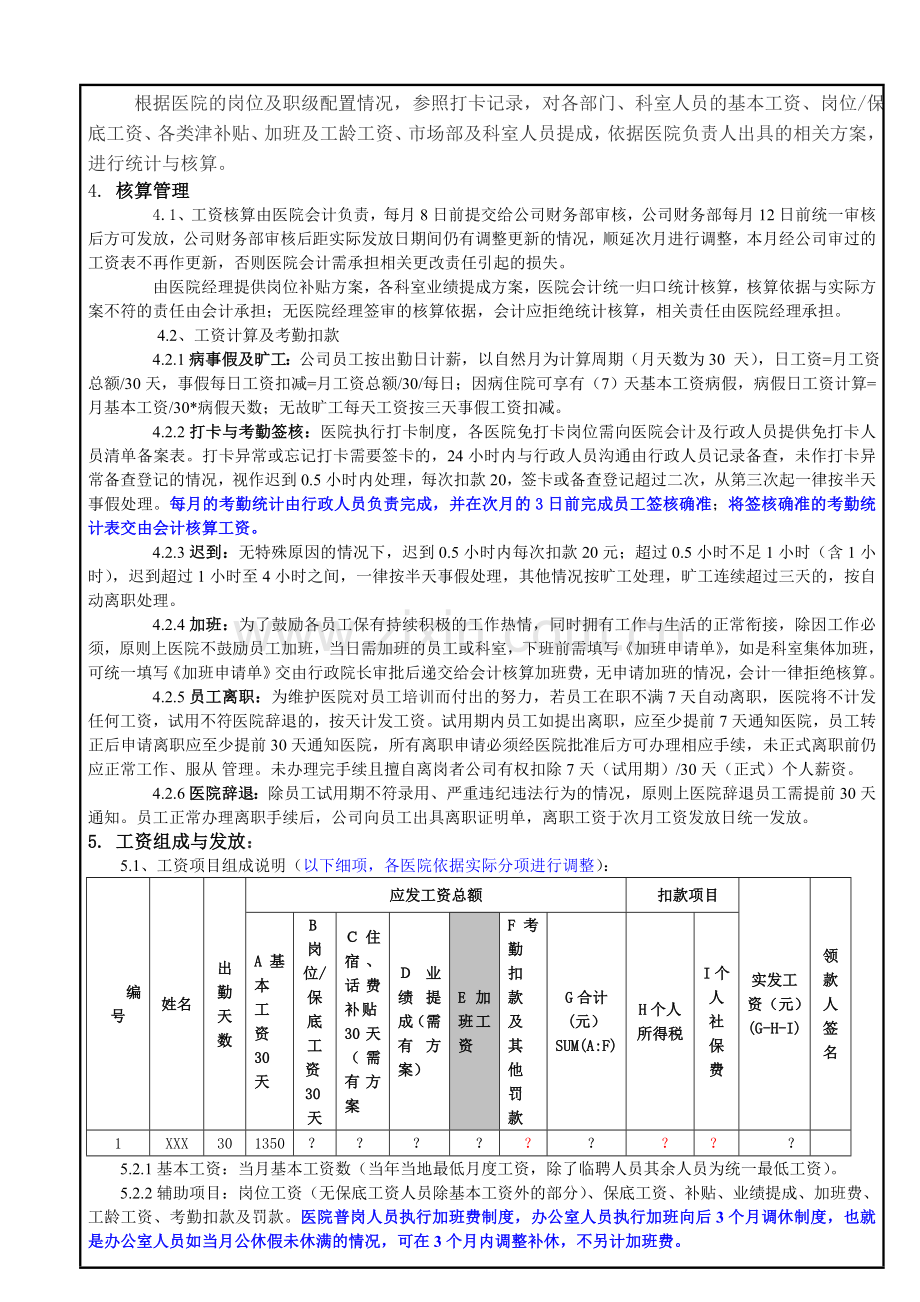 医院工资核算管理制度723更新.doc_第2页