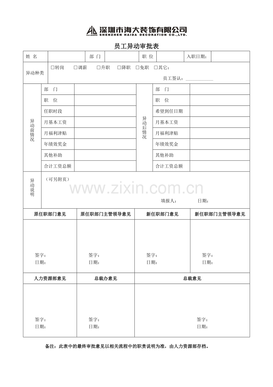 员工异动审批表.doc_第1页