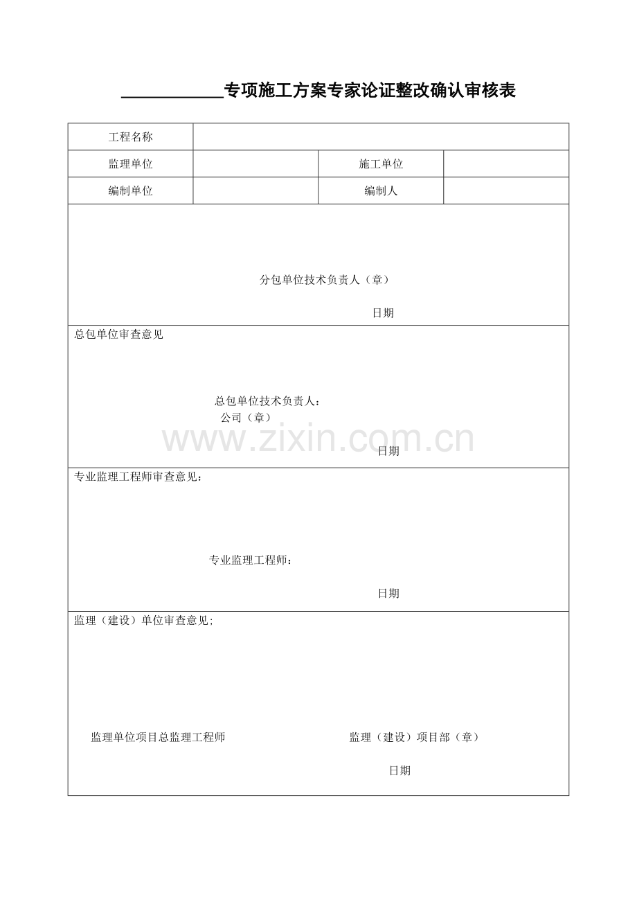 施工方案专家论证审查意见表.doc_第3页