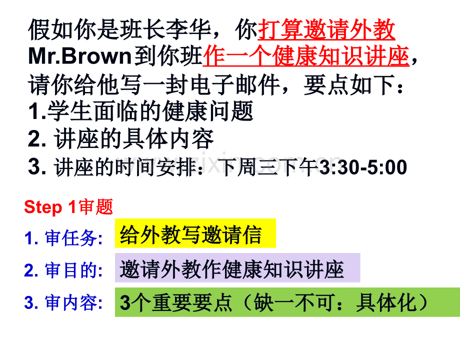 高三英语书面表达写作讲评课如何写好邀请信如何写好提纲及审题共32张.pptx_第2页