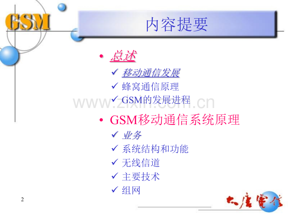 GSM移动通信系统原理—大唐.pptx_第2页