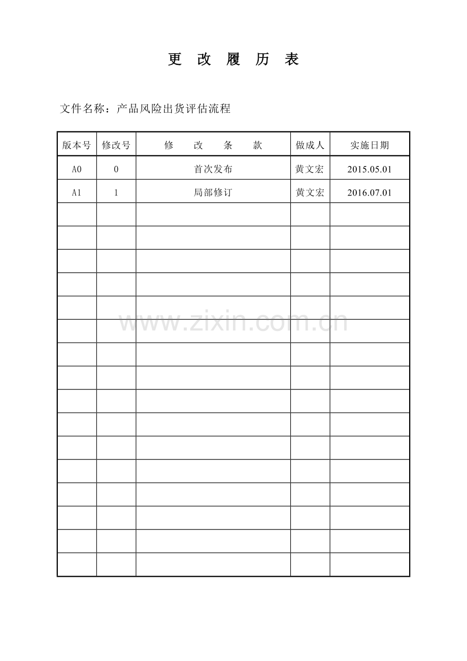 产品风险出货评估暂行流程A1.doc_第2页