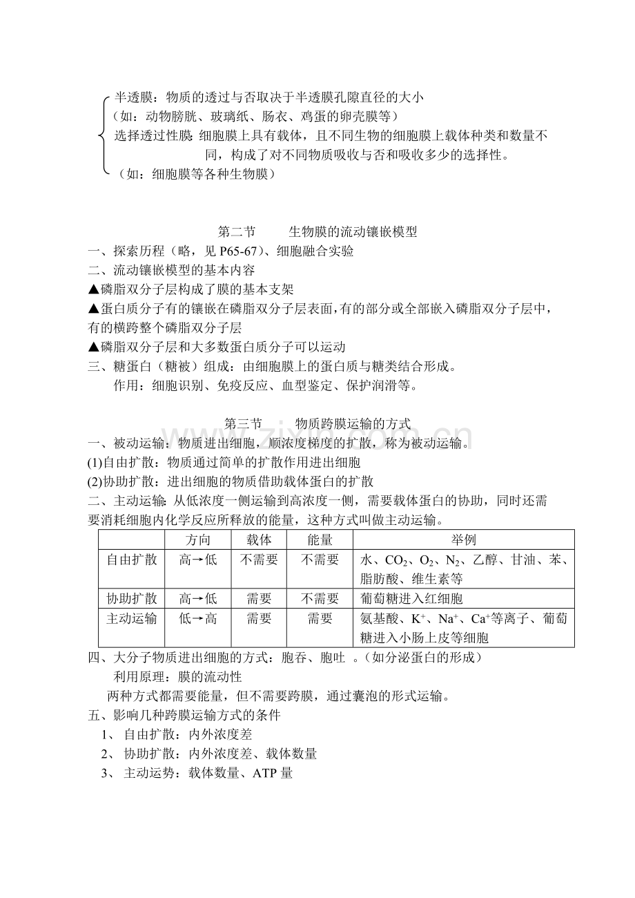 高中生物必修一基础知识点整理总结.doc_第2页