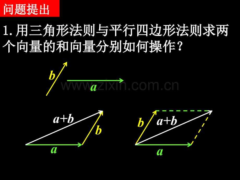 高一数学向量减法运算及其几何意义.pptx_第2页