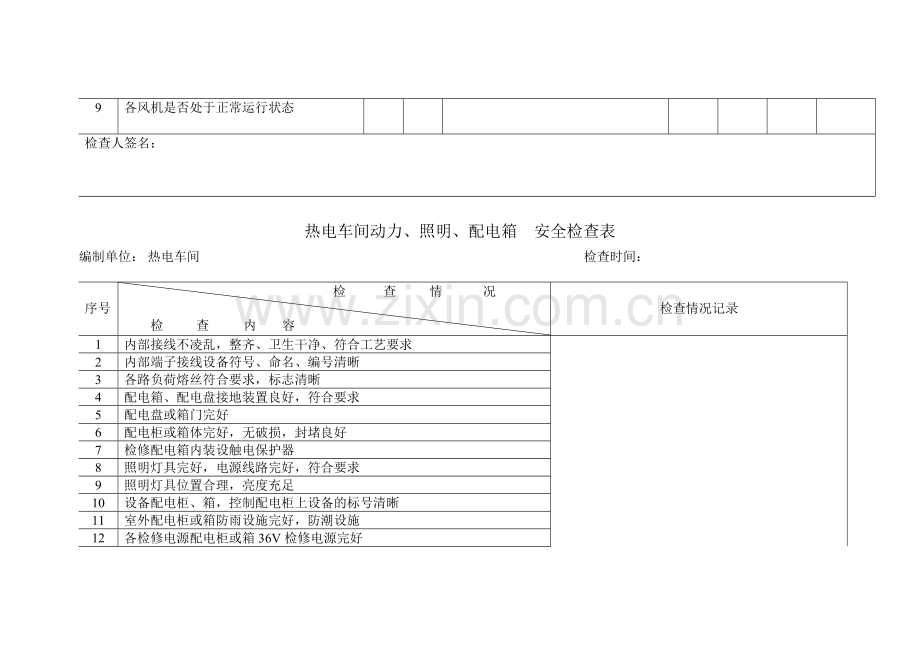 火力发电厂全套安全检查表.doc_第2页