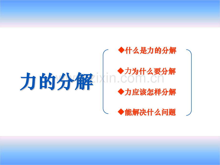 高中物理省优质课力的分解最优版人教必修1资料.pptx_第2页