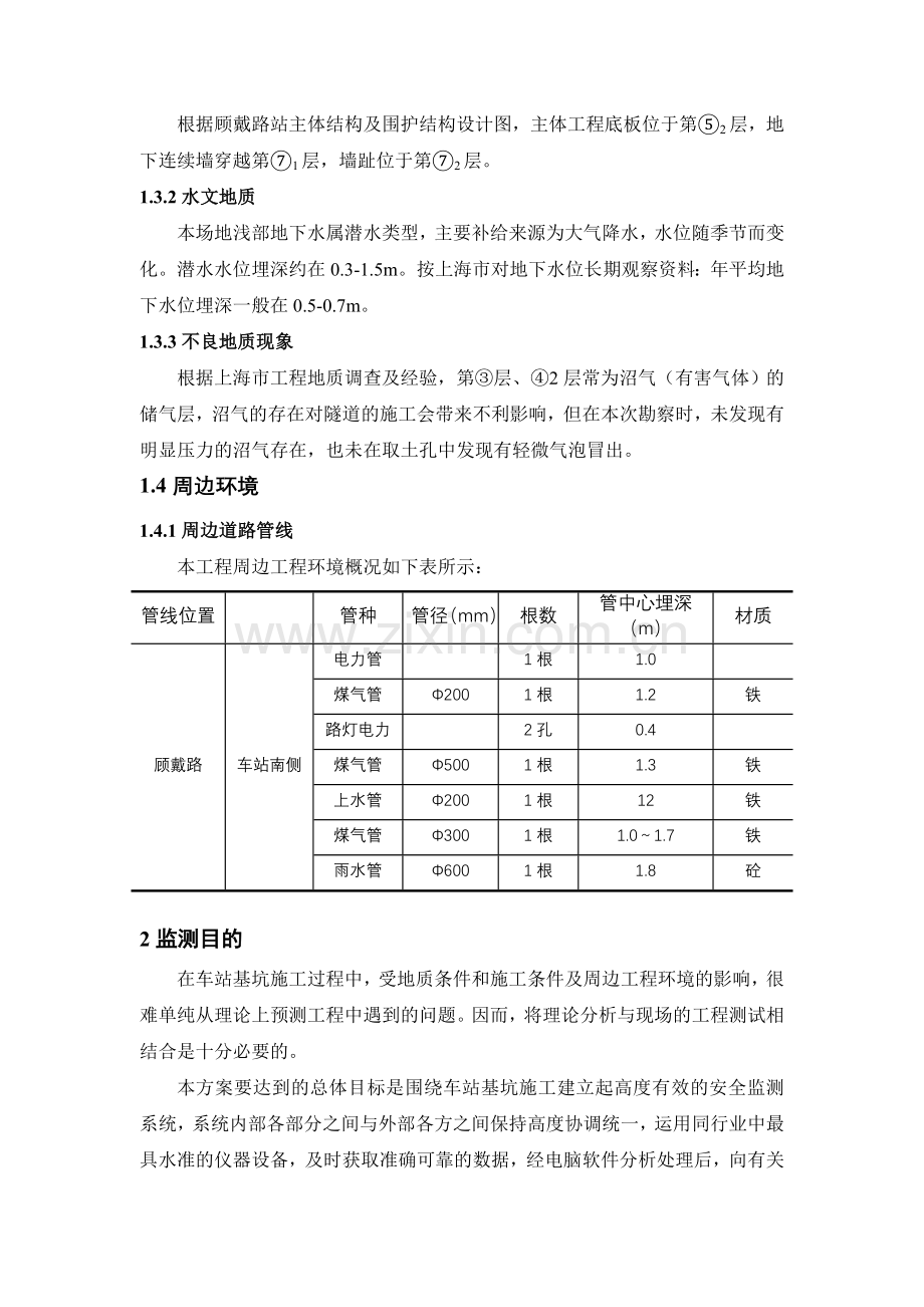 虹莘路站基坑工程监测方案.doc_第2页