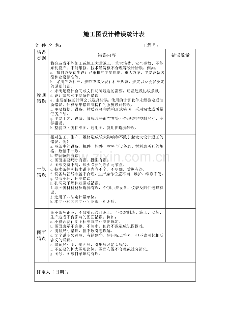 施工图设计质量评定表.doc_第2页