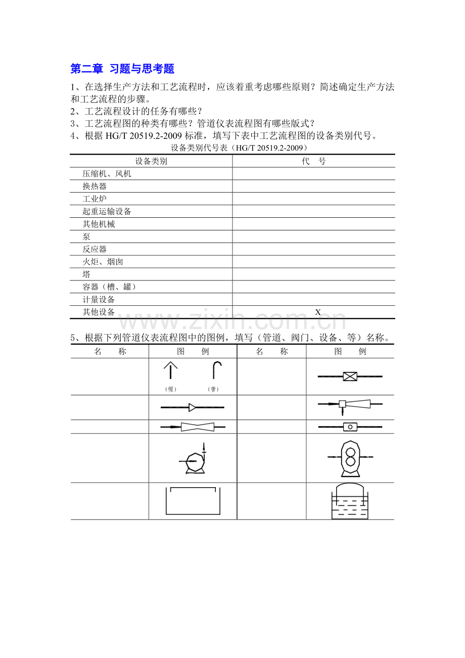 化工设计(第三版)习题库带答案章节练习题复习题思考题章末测试题1-8章全.doc_第3页