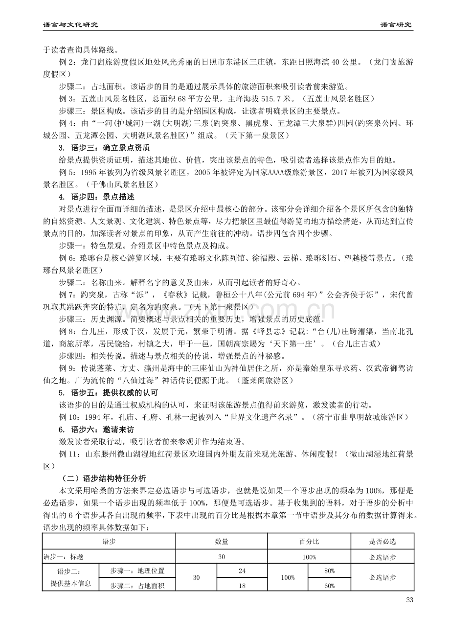 体裁分析视域下的旅游景点简介研究——以好客山东网为例.pdf_第2页