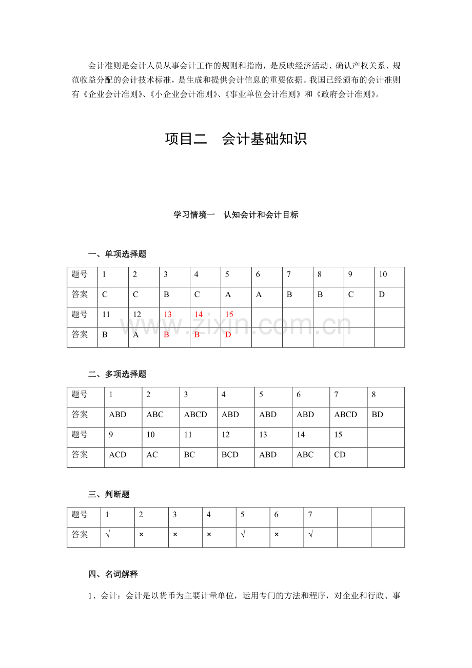 《基础会计学学习指导与习题》全书答案项目1-9全.docx_第3页