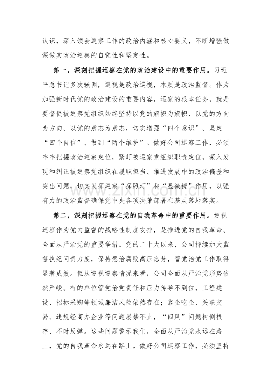 巡察工作会议暨巡察动员部署会上的讲话2024.docx_第2页