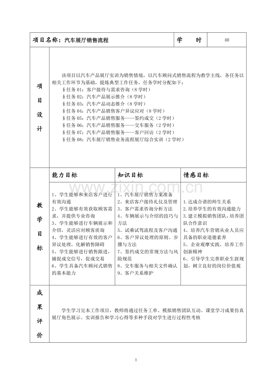 《汽车销售实务》教案电子教案授课教案整本书教案电子讲义.doc_第1页