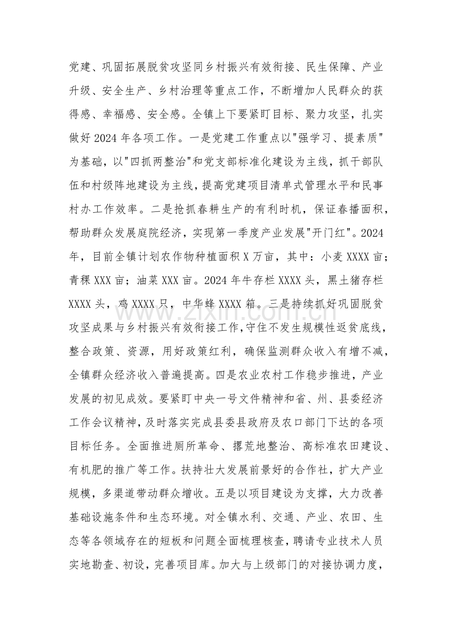 2024年度乡镇党委书记在经济工作会议上的讲话范文.docx_第3页