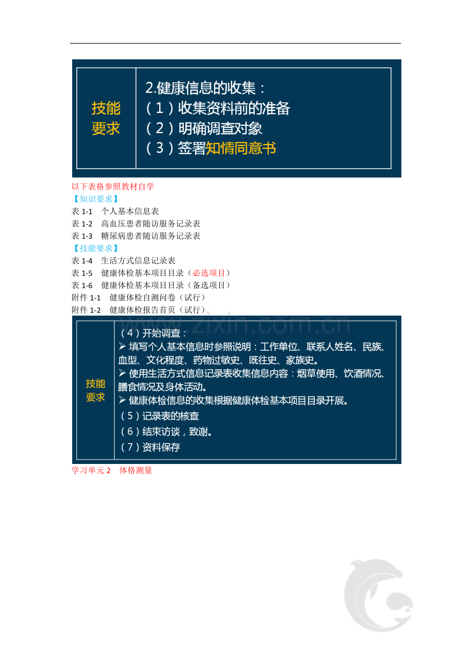 健康管理师三级考试-专业技能知识点考点总结归纳1-第一章-健康监测(一).doc_第3页