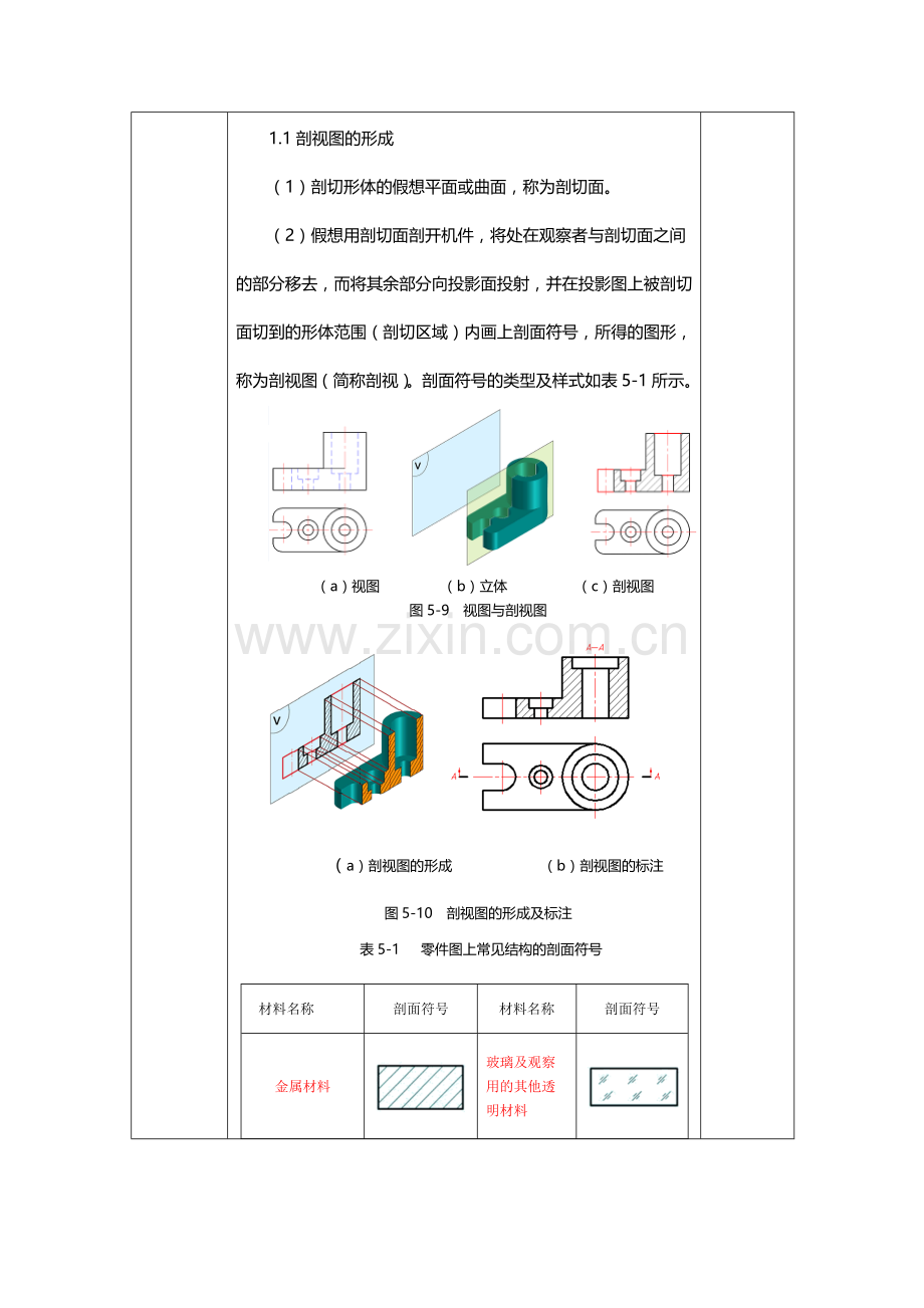 模块五任务2.1全剖半剖局部剖视图.doc_第2页