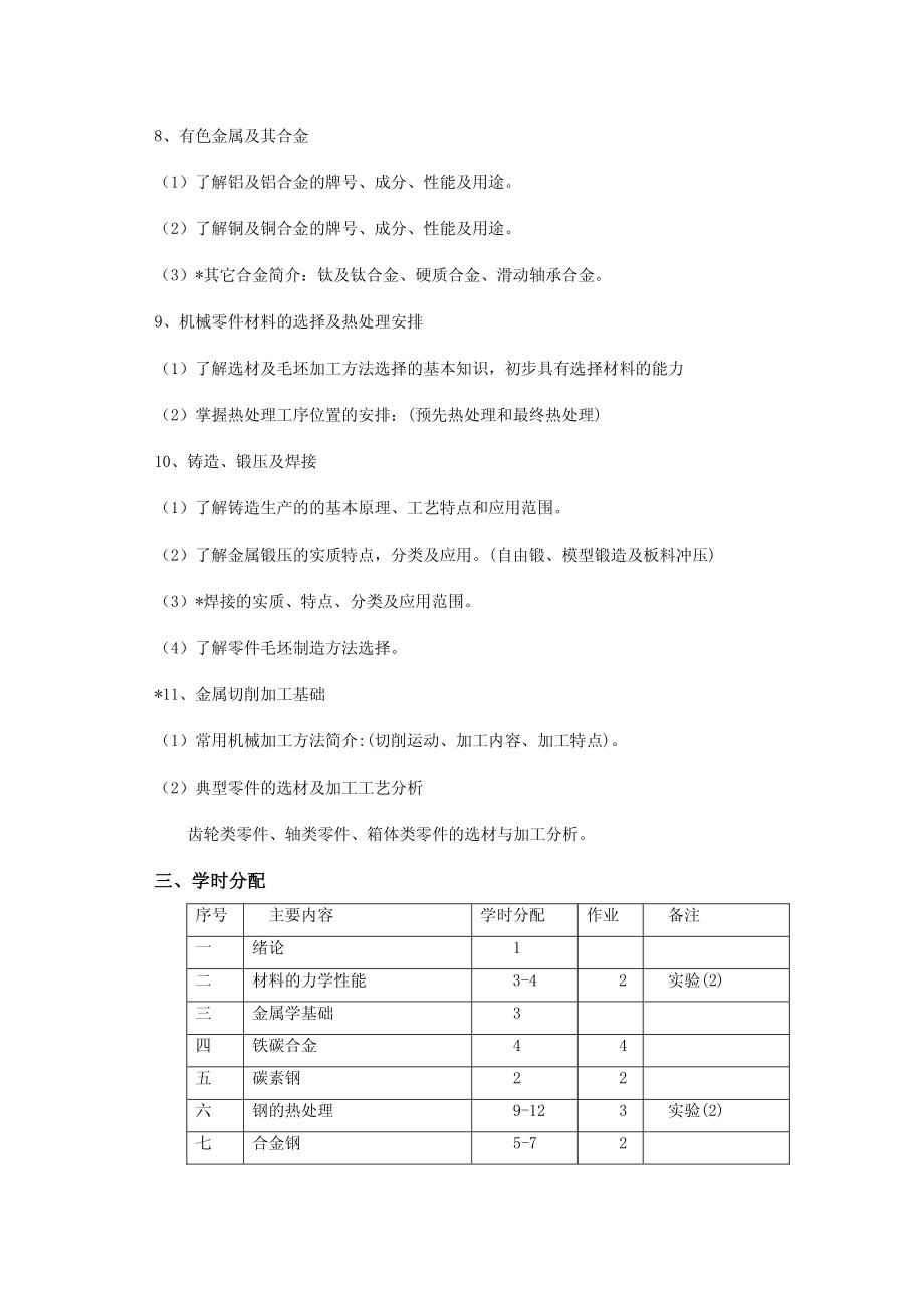 《工程材料与加工基础》课程教学大纲.pdf_第3页