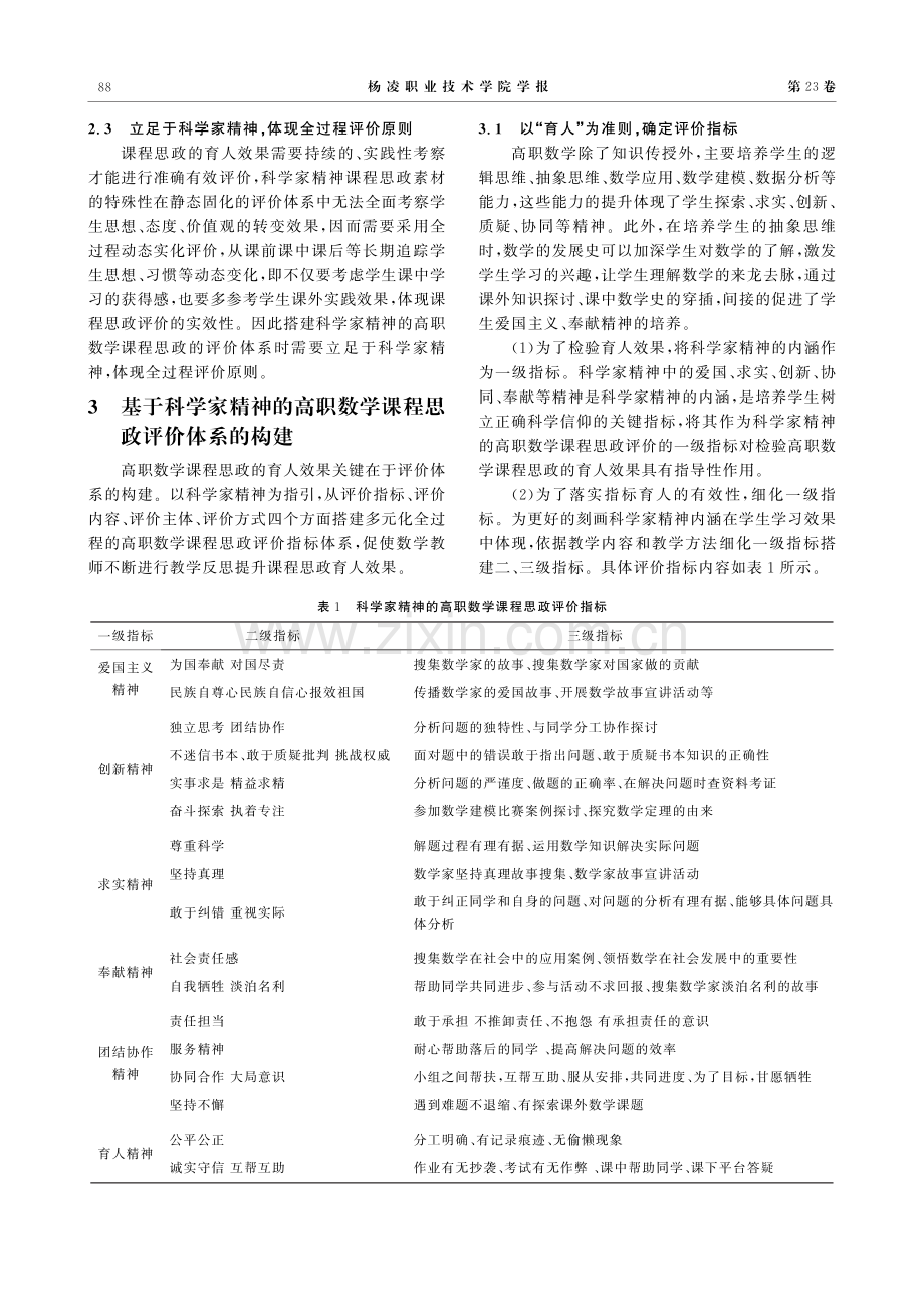 基于科学家精神的高职数学课程思政评价体系建构.pdf_第3页