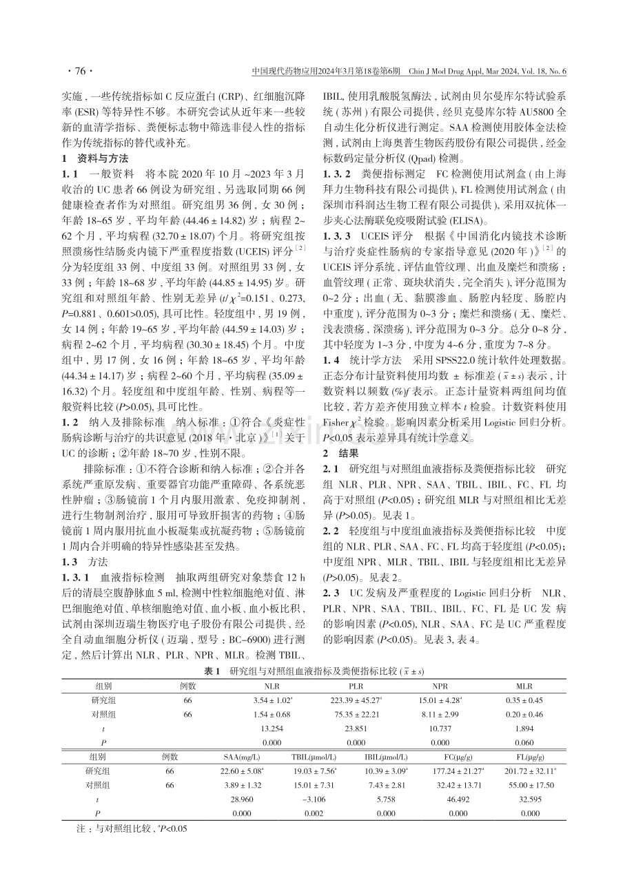 非侵入性指标对溃疡性结肠炎的诊断意义.pdf_第2页